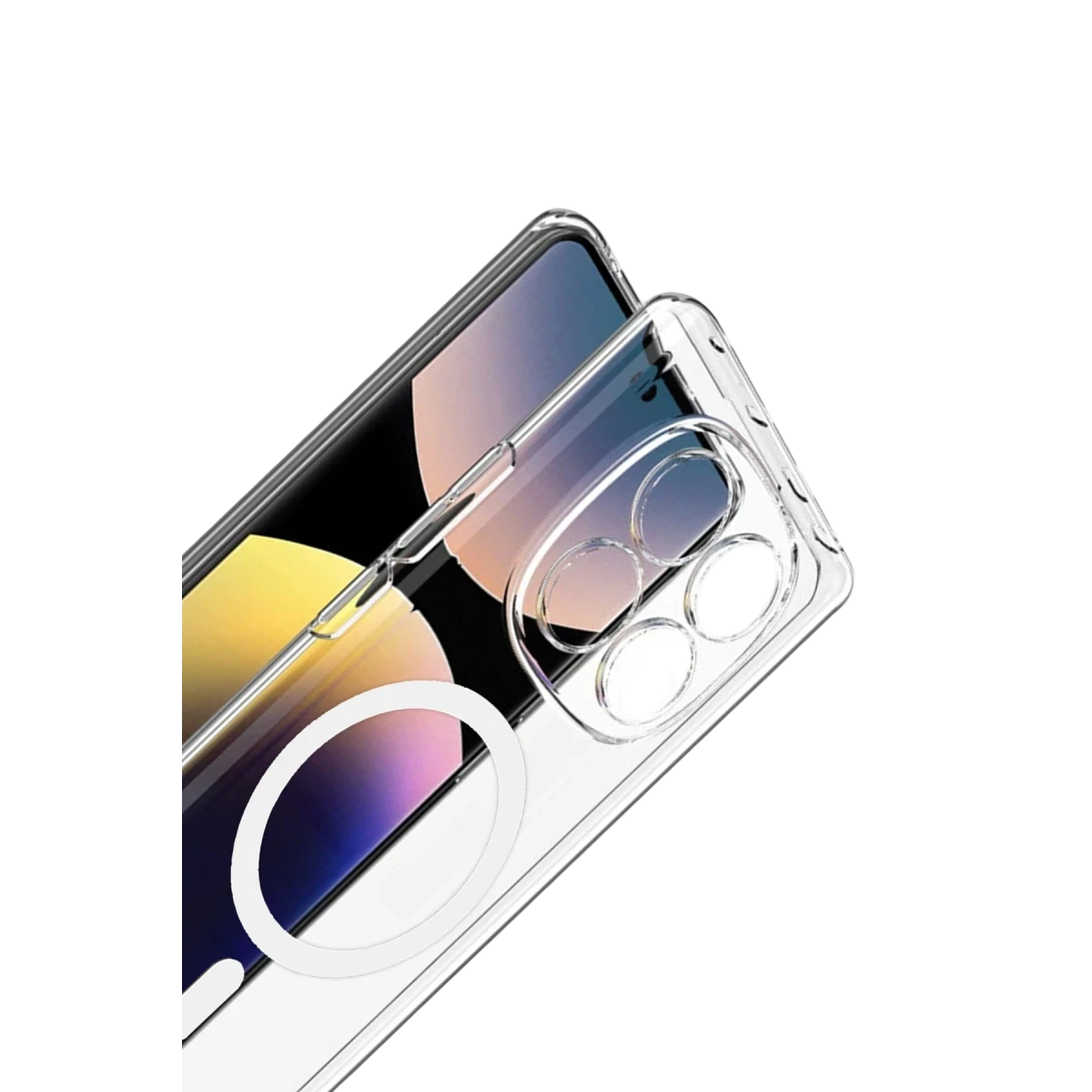 Newface Xiaomi Redmi Note 14 Pro 4G Combo Sert Şeffaf Magsafe Kapak - Şeffaf — görsel 6