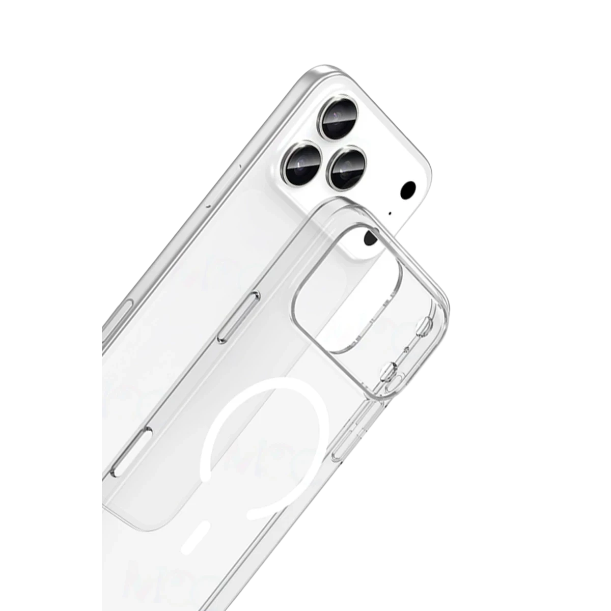 Newface Apple iPhone 17 Pro Max Combo Sert Şeffaf Magsafe Kapak - Şeffaf — görsel 5