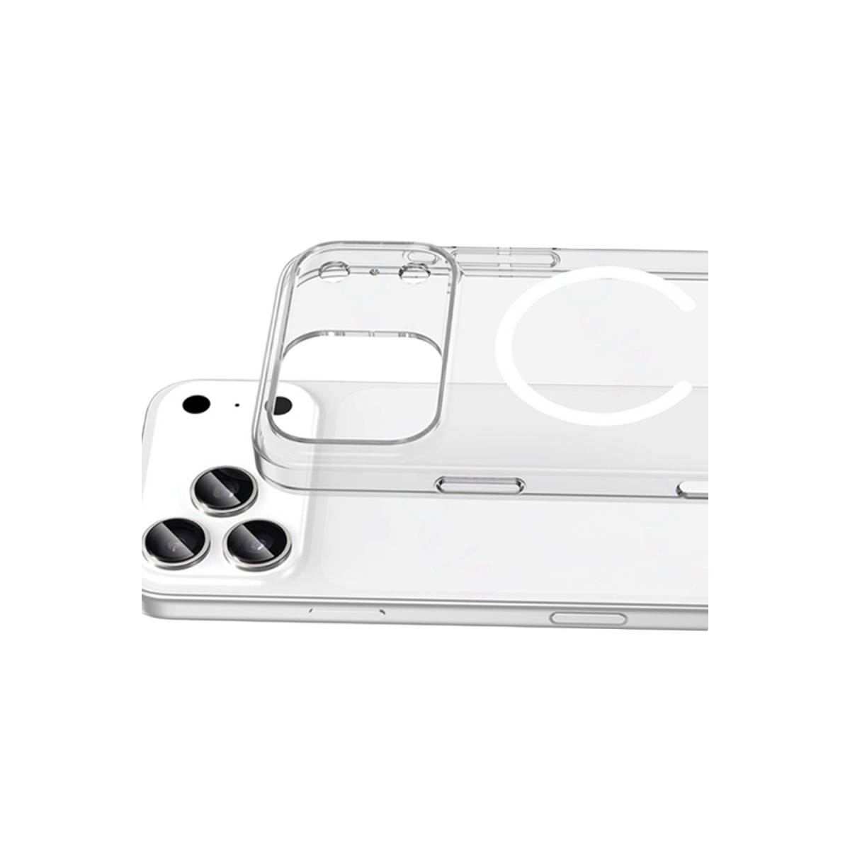 Newface Apple iPhone 17 Pro Max Combo Sert Şeffaf Magsafe Kapak - Şeffaf — görsel 9