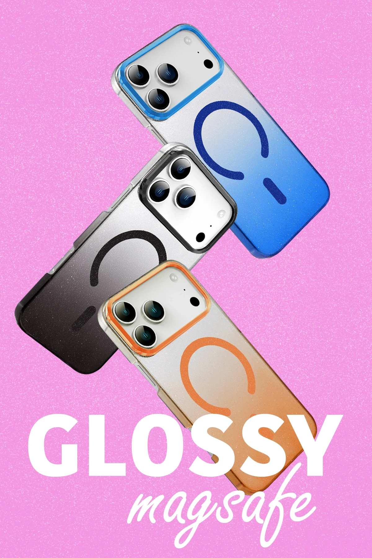 Newface Apple iPhone 17 Pro Max Glossy Magsafe Kapak - Siyah