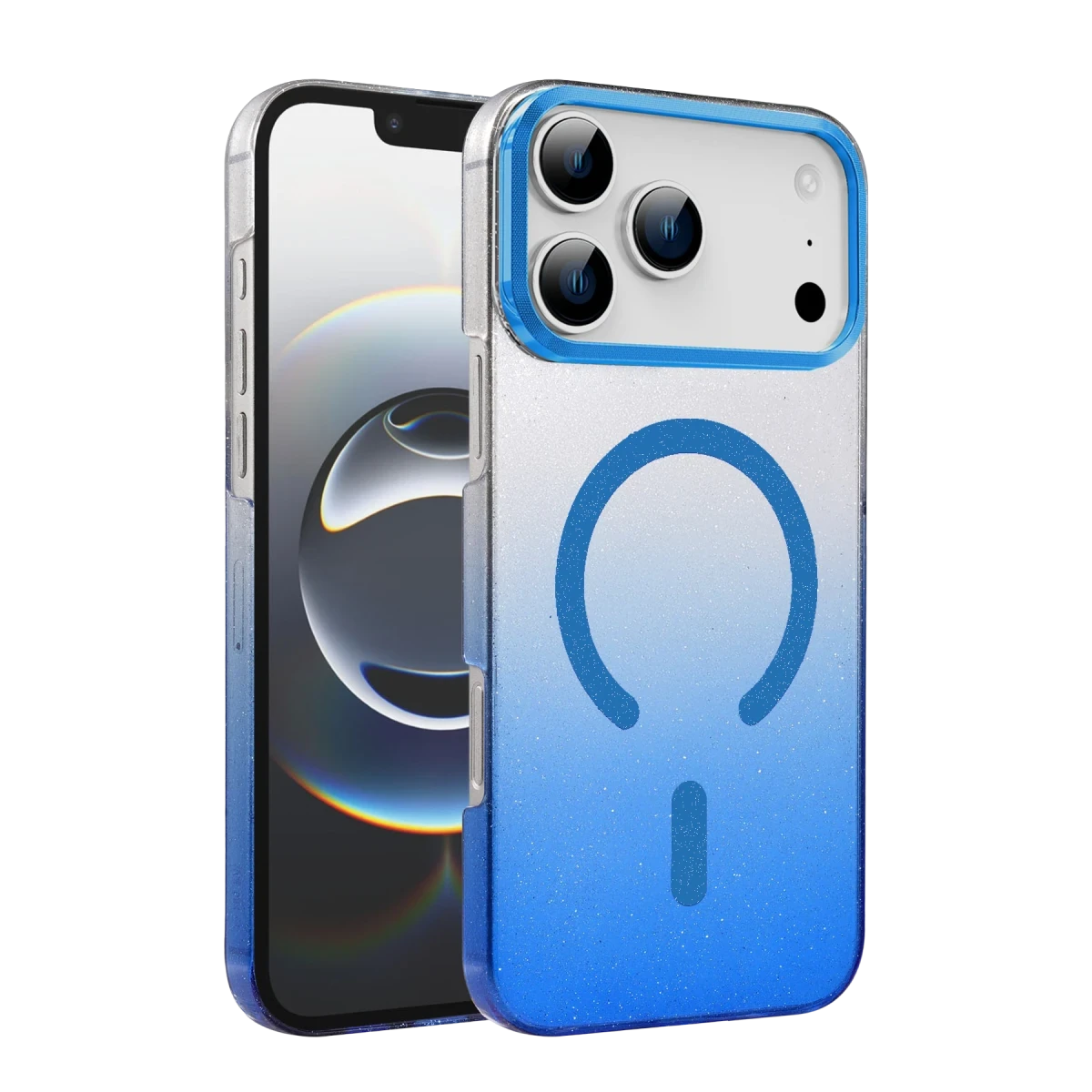 Newface Apple iPhone 17 Pro Max Glossy Magsafe Kapak - Mavi — görsel 5