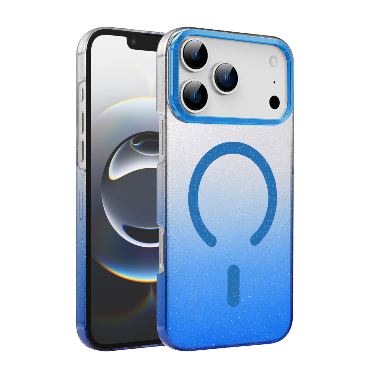 Newface Apple iPhone 17 Pro Max Glossy Magsafe Kapak - Mavi — görsel 9