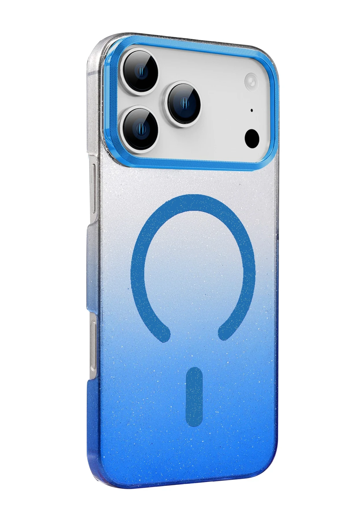 Newface Apple iPhone 17 Pro Max Glossy Magsafe Kapak - Mavi