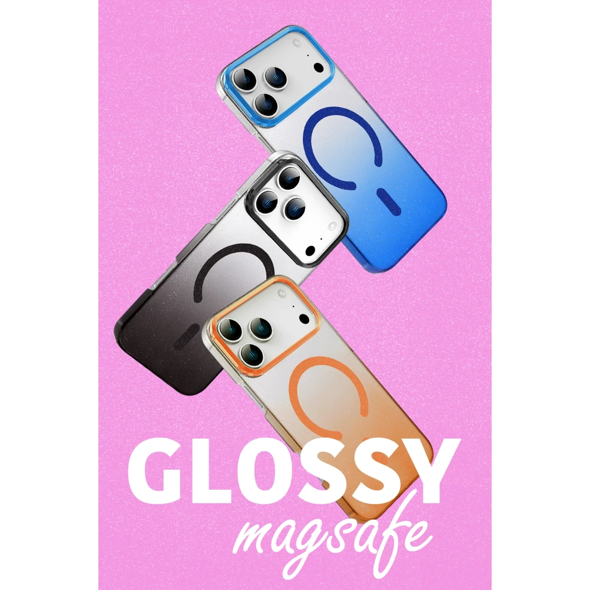 Newface Apple iPhone 17 Pro Max Glossy Magsafe Kapak - Mavi — görsel 8