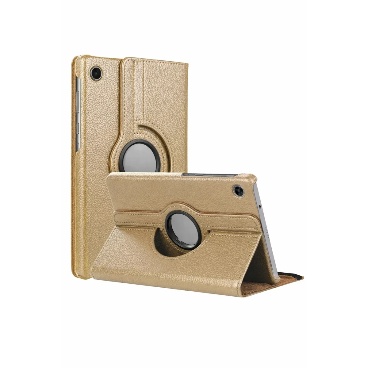 Newface Samsung Galaxy Tab A11 360 Tablet Deri Kılıf - Gold — görsel 3