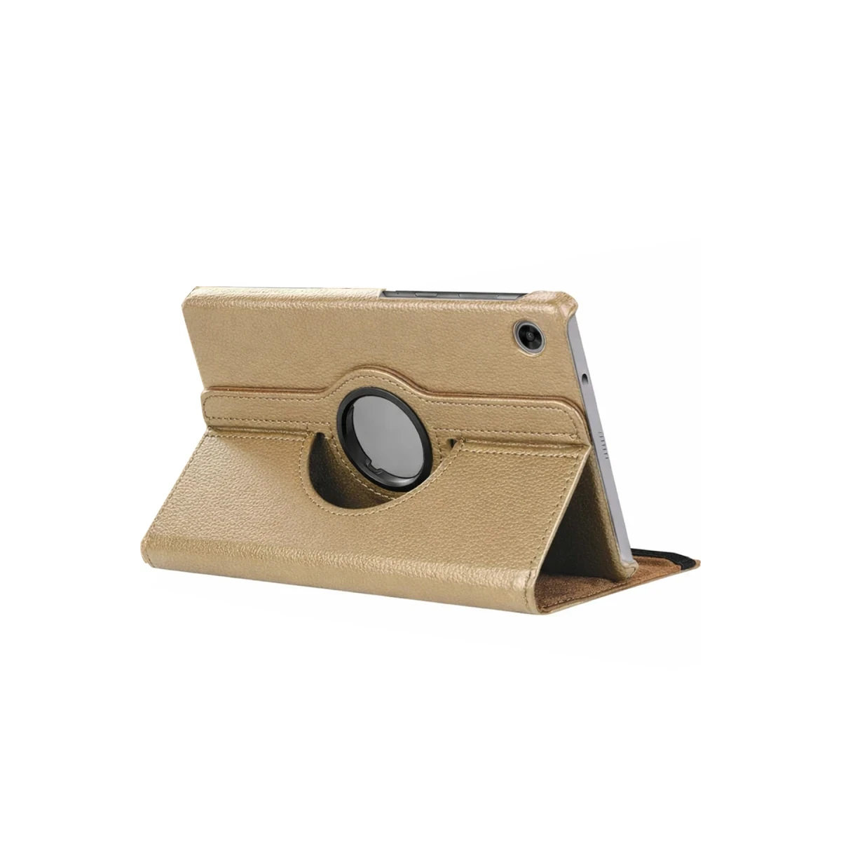 Newface Samsung Galaxy Tab A11 360 Tablet Deri Kılıf - Gold — görsel 4