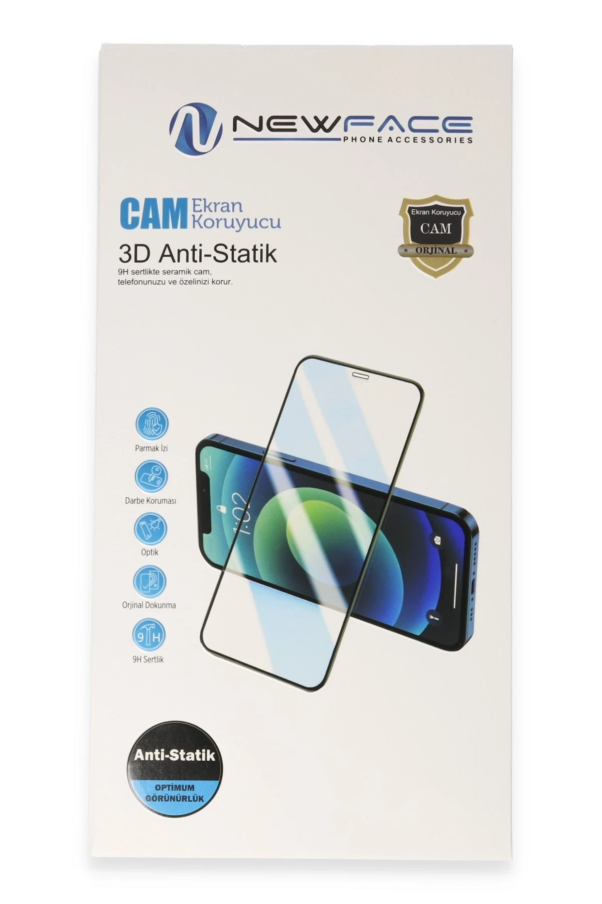 Newface Samsung Galaxy S26 3D Antistatik Cam Ekran Koruyucu - Siyah