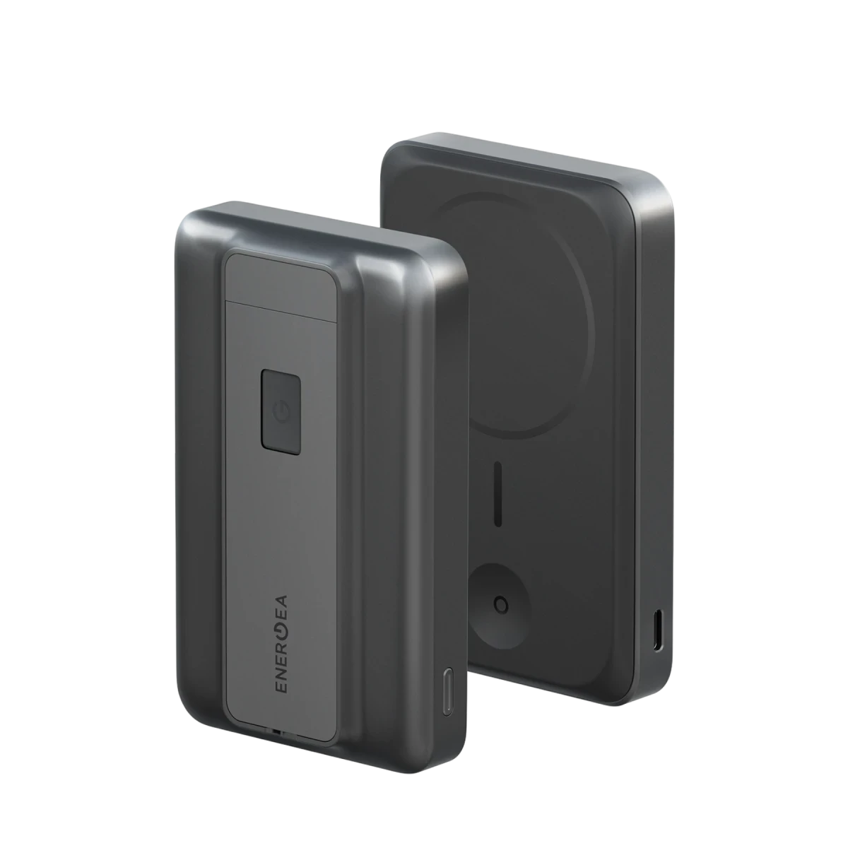 Energea MagPac Pro 35s 10.000 mAh 35W Type-C Dahili Kablolu 15W Qi2 Telefon Saat Kablosuz Şarj Destekli ve Hibrit Solid State Destekli Magsafe Powerbank - Siyah
