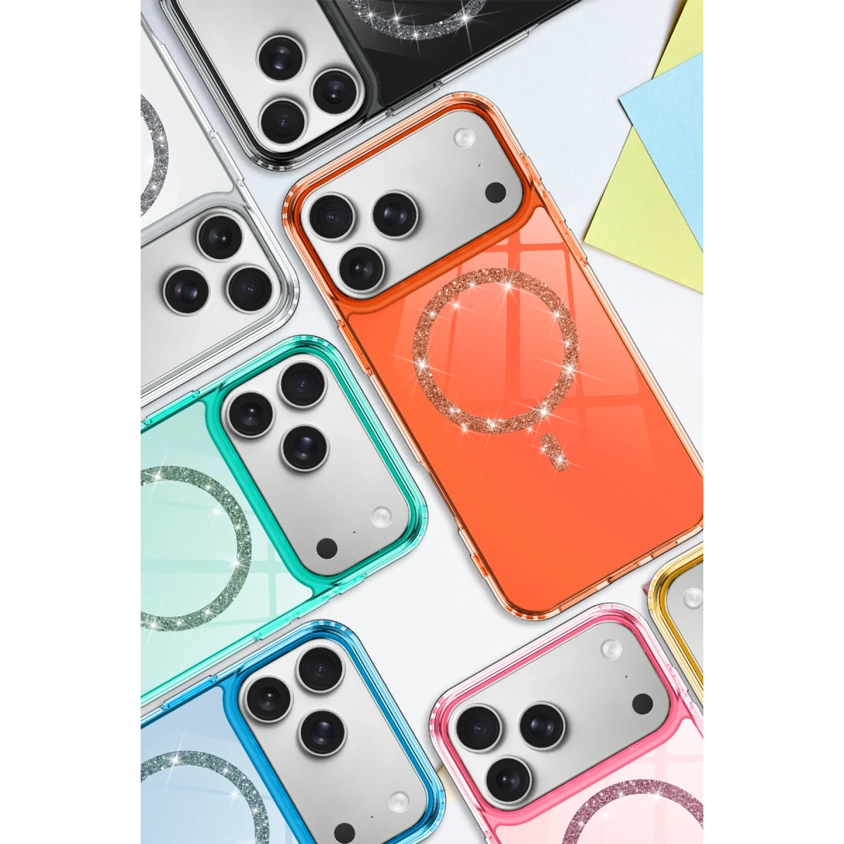 Newface Apple iPhone 17 Pro Max Live Diamond Magsafe Kapak - Mavi — görsel 8