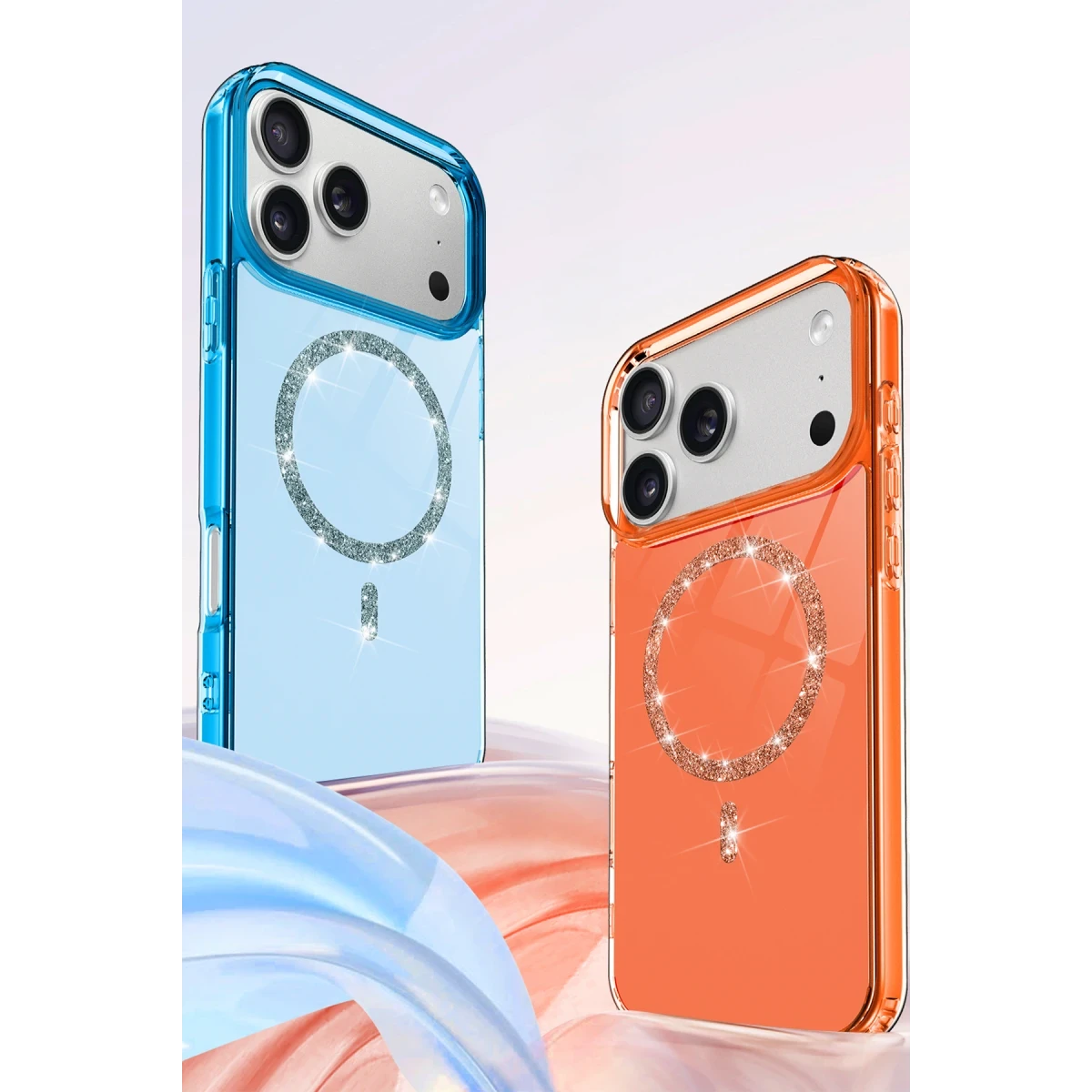 Newface Apple iPhone 17 Pro Max Live Diamond Magsafe Kapak - Mavi — görsel 10