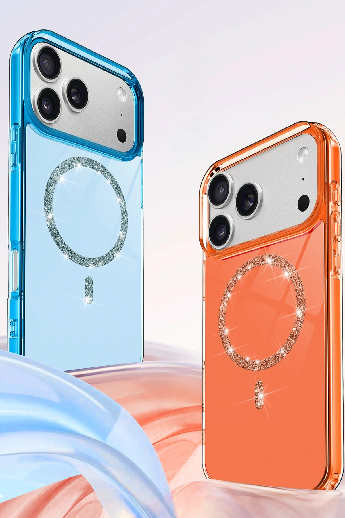 Newface Apple iPhone 17 Pro Max Live Diamond Magsafe Kapak - Pembe