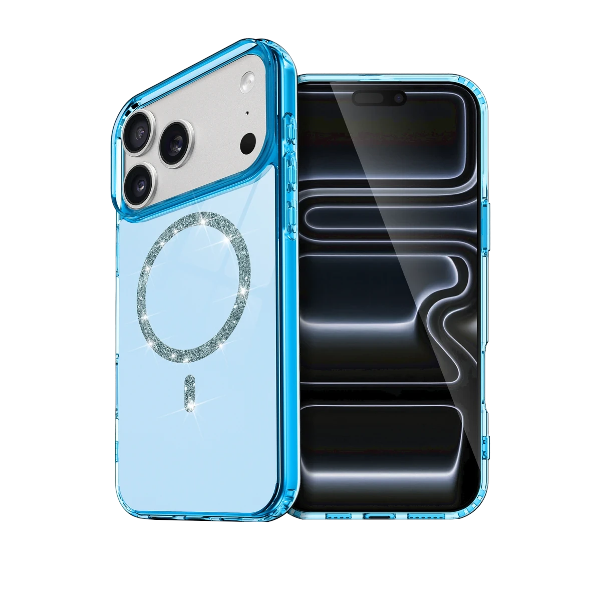 Newface Apple iPhone 17 Pro Live Diamond Magsafe Kapak - Mavi — görsel 6