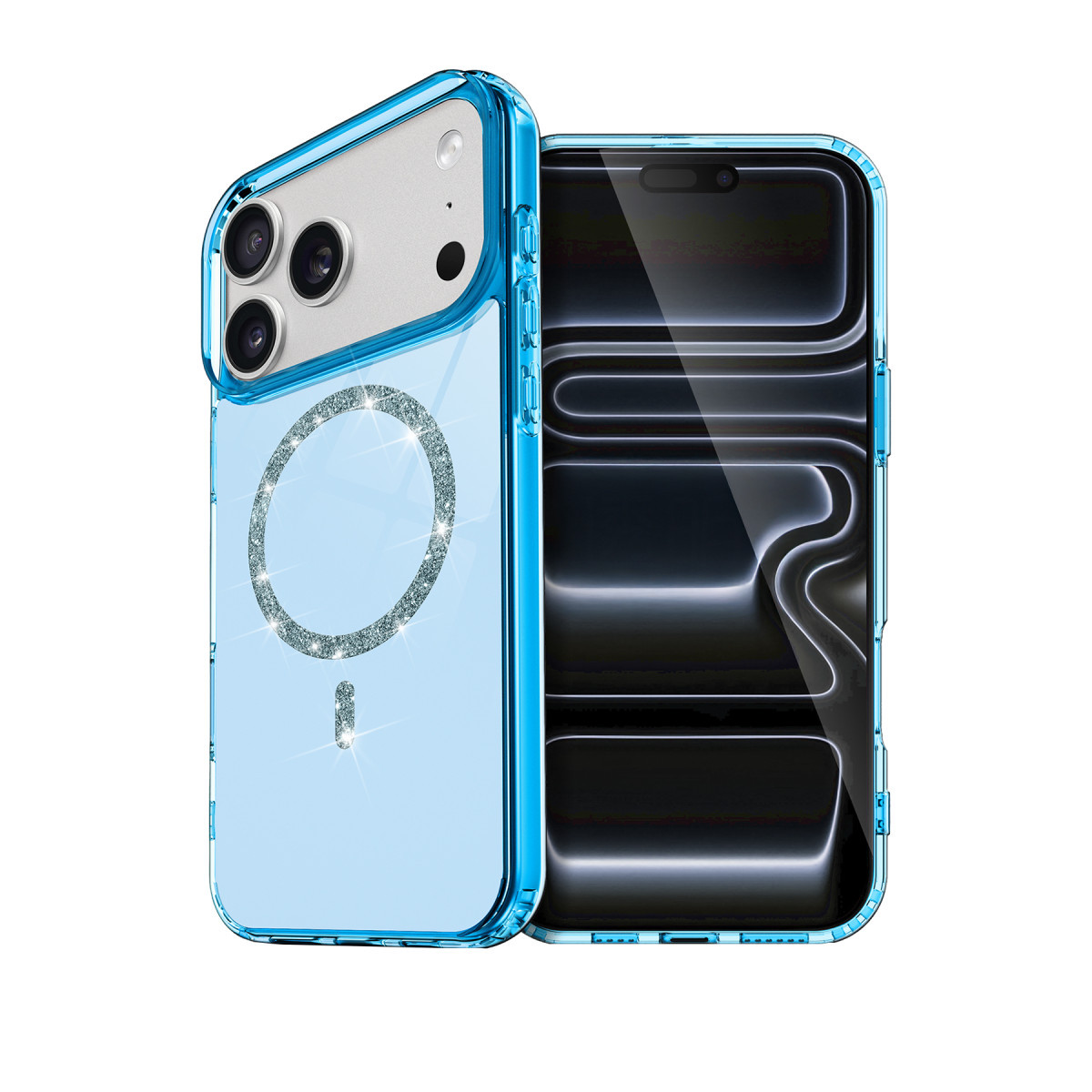 Newface Apple iPhone 17 Pro Live Diamond Magsafe Kapak - Mavi — görsel 11