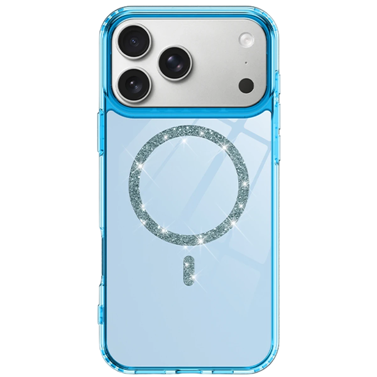 Newface Apple iPhone 17 Pro Live Diamond Magsafe Kapak - Mavi — görsel 7