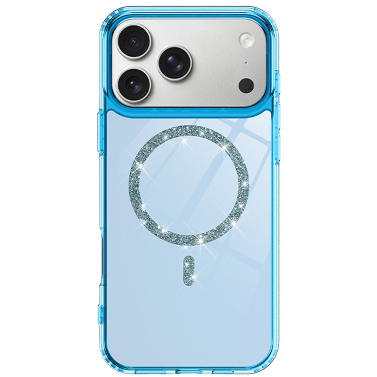 Newface Apple iPhone 17 Pro Live Diamond Magsafe Kapak - Mavi — görsel 12