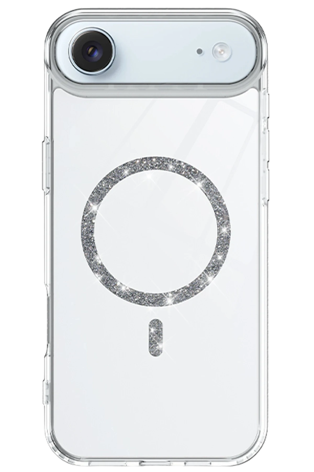 Newface Apple iPhone 17 Air Live Diamond Magsafe Kapak - Şeffaf