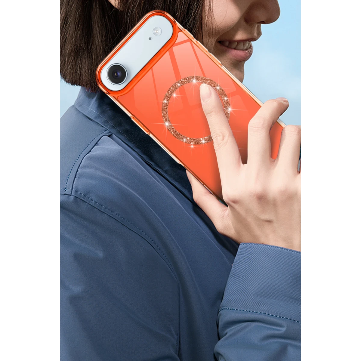 Newface Apple iPhone 17 Air Live Diamond Magsafe Kapak - Mavi — görsel 8