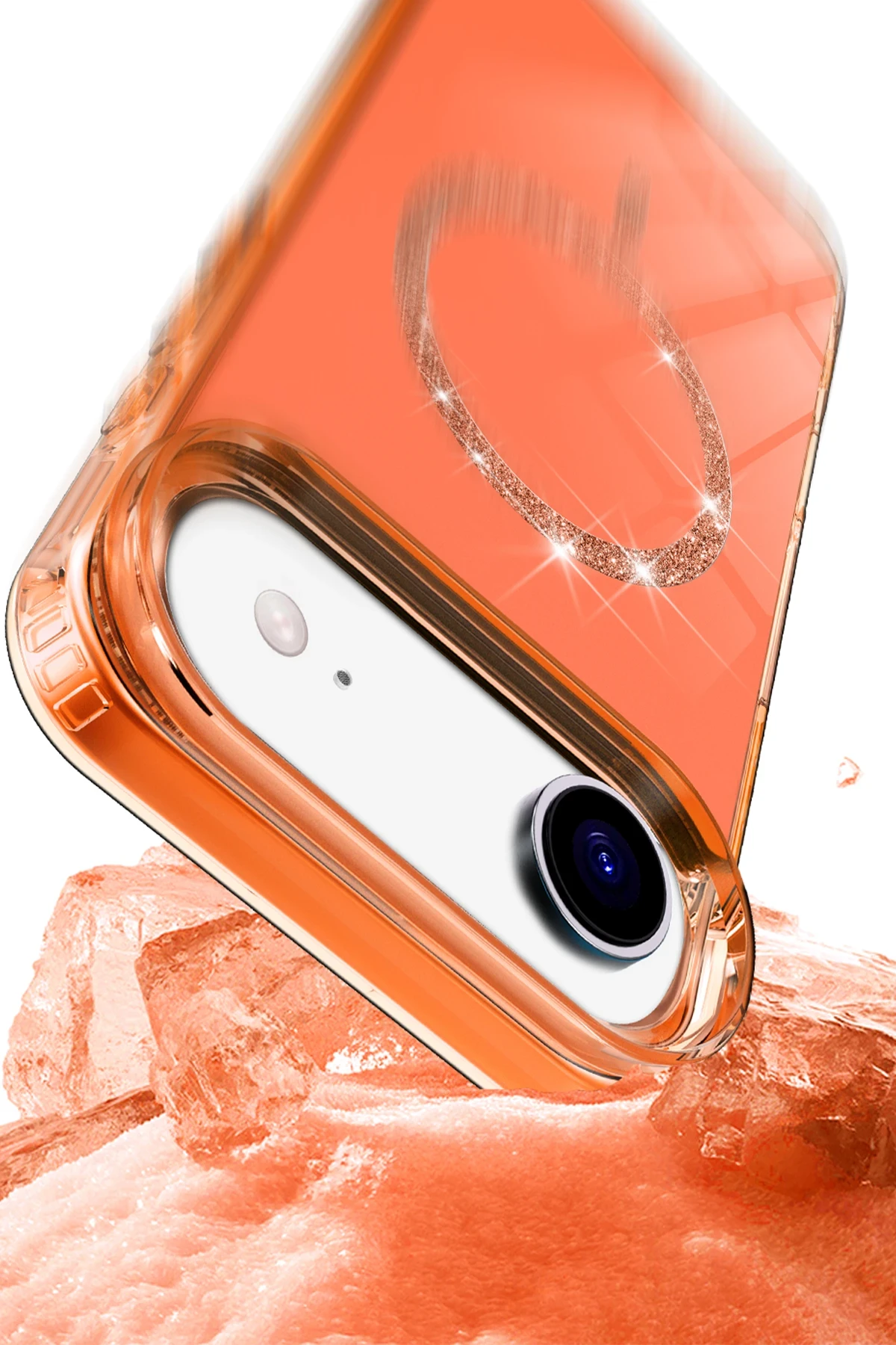 Newface Apple iPhone 17 Air Live Diamond Magsafe Kapak - Mavi