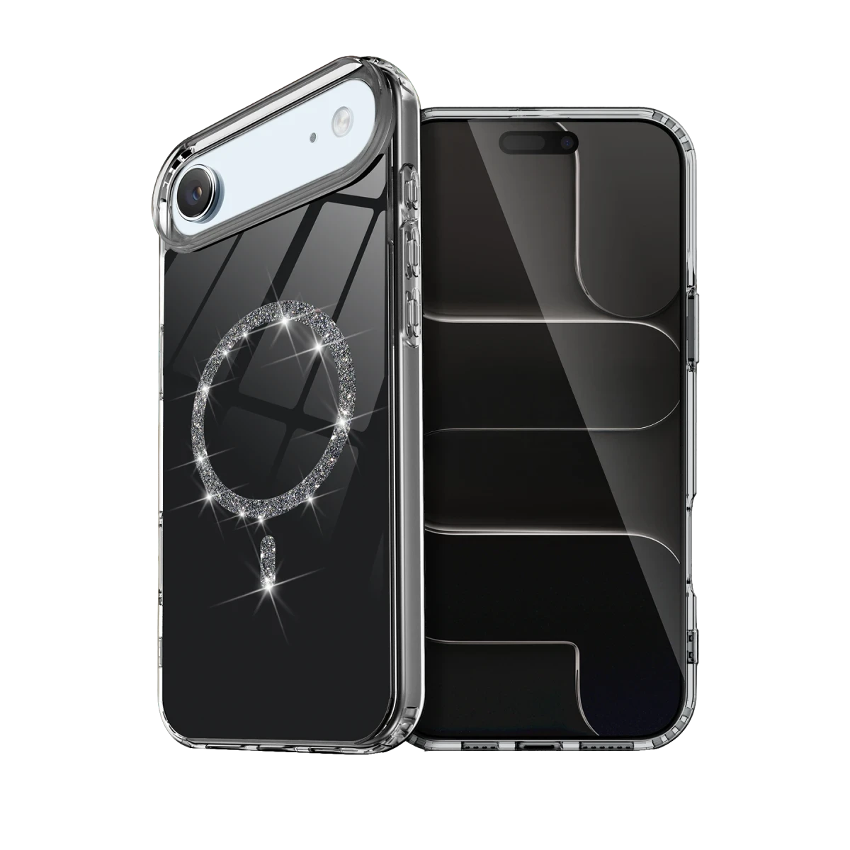 Newface Apple iPhone 17 Air Live Diamond Magsafe Kapak - Siyah
