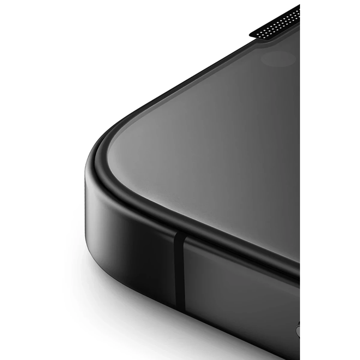 Uniq Apple iPhone 15 Plus Optix Anti Reflective Cam Ekran Koruyucu - Siyah