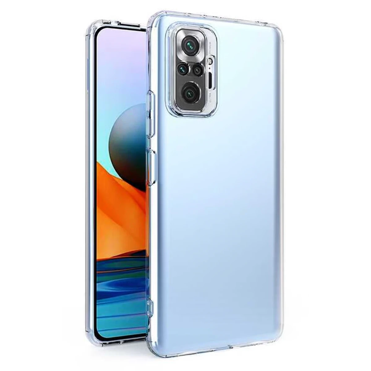 Newface Xiaomi Redmi Note 10 5G Kılıf Lüx Şeffaf Silikon — görsel 3
