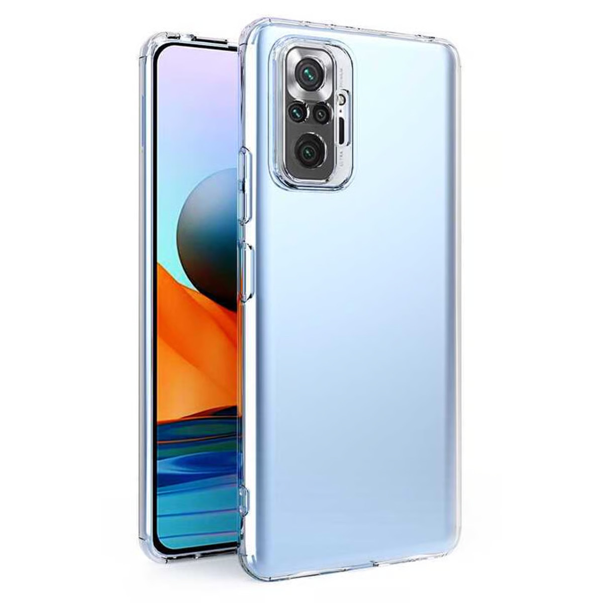 Newface Xiaomi Redmi Note 10 5G Kılıf Lüx Şeffaf Silikon — görsel 5