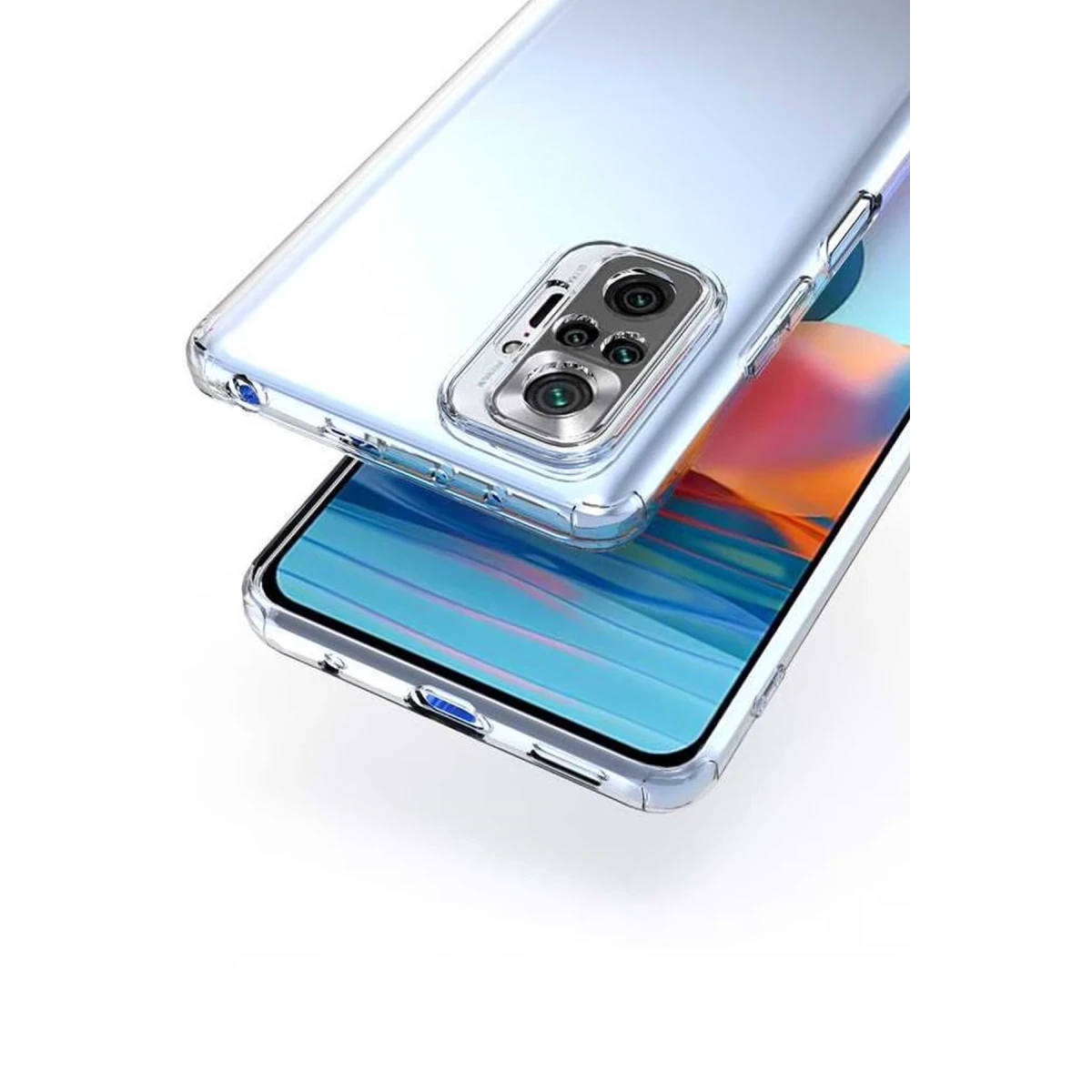 Newface Xiaomi Redmi Note 10 5G Kılıf Lüx Şeffaf Silikon — görsel 4