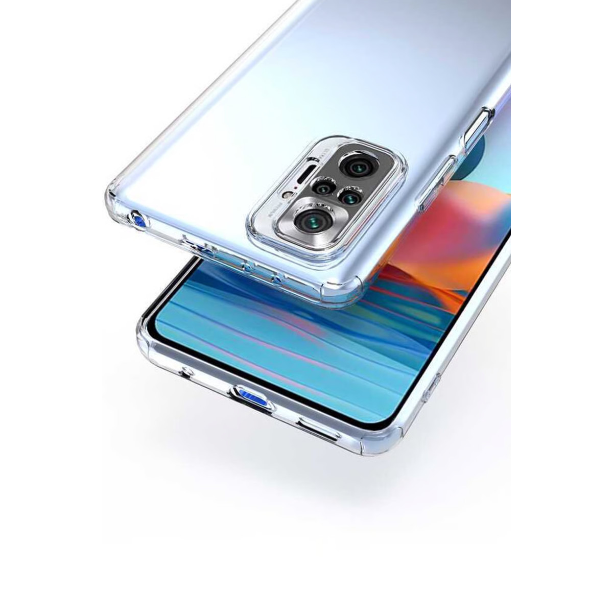 Newface Xiaomi Redmi Note 10 5G Kılıf Lüx Şeffaf Silikon — görsel 6