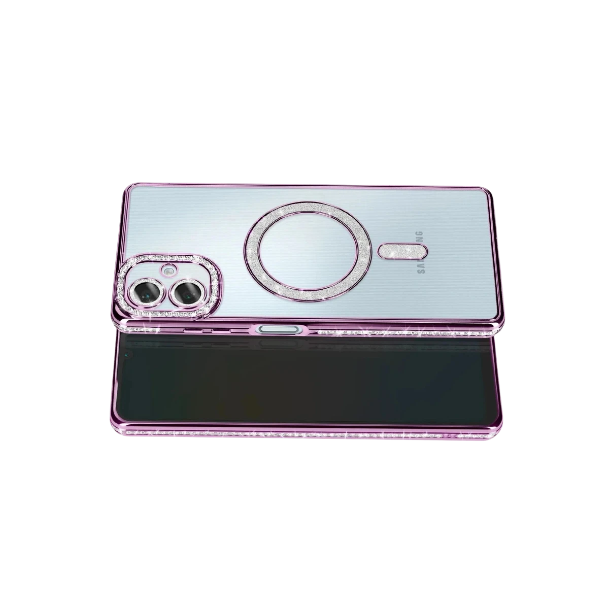 Newface Samsung Galaxy A07 4G Joke Simli Magneticsafe Kılıf - Derin Mor — görsel 6