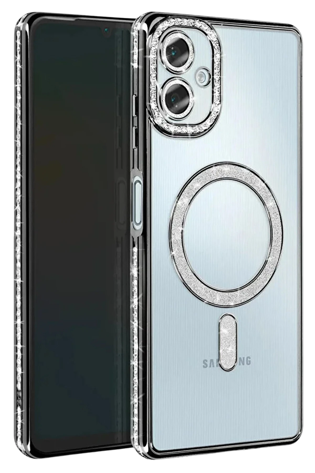 Newface Samsung Galaxy A07 4G Joke Simli Magneticsafe Kılıf - Siyah