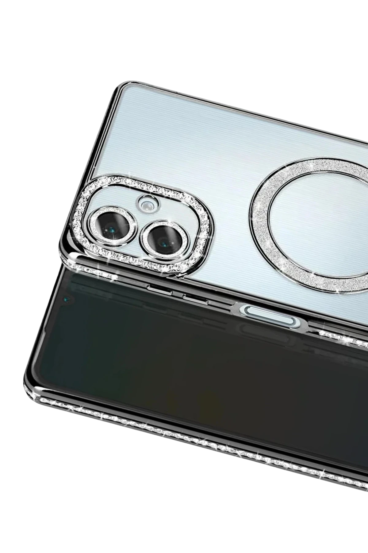 Newface Samsung Galaxy A07 4G Joke Simli Magneticsafe Kılıf - Siyah