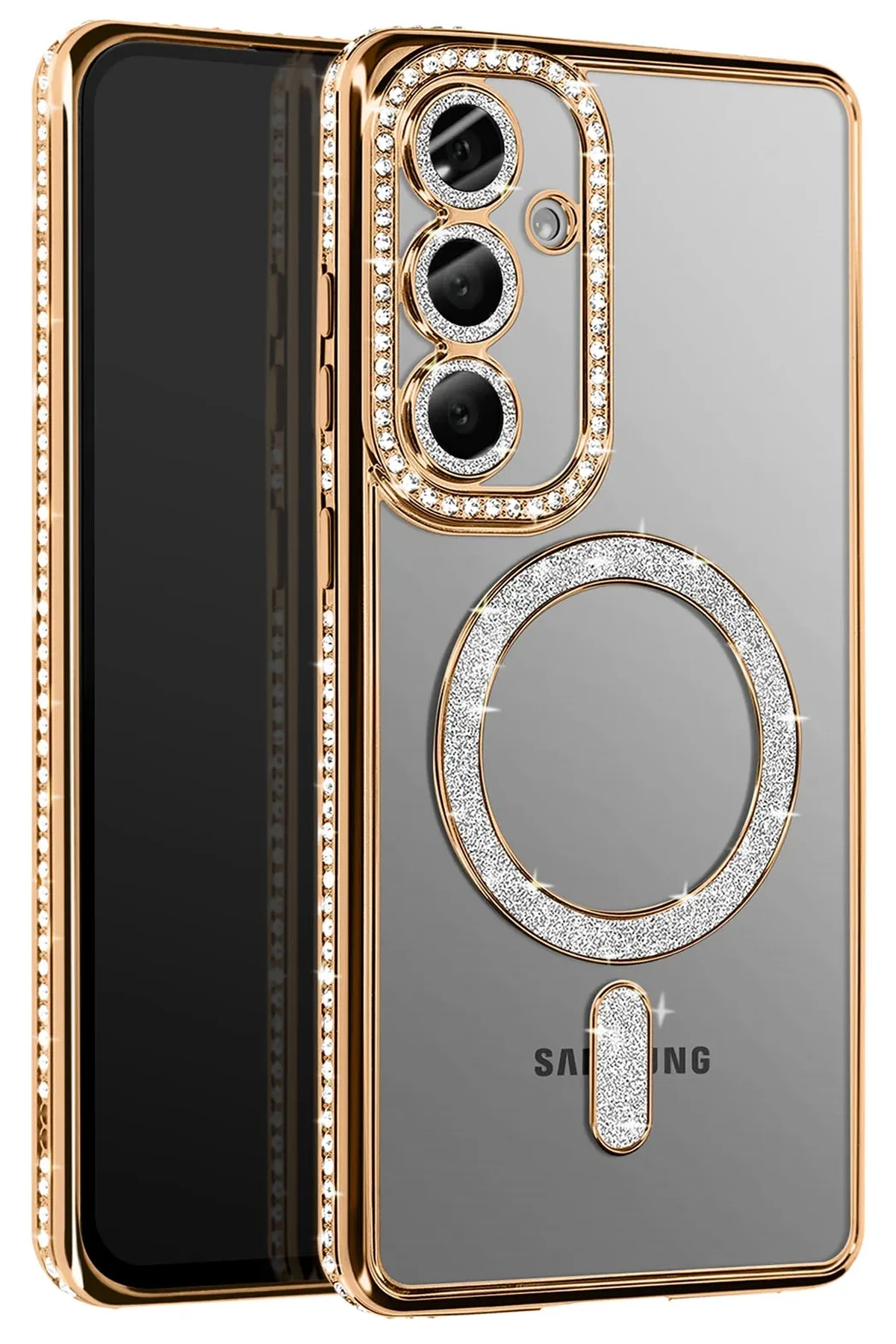 Joko Samsung Galaxy S26 Joke Simli Magneticsafe Kılıf - Gold