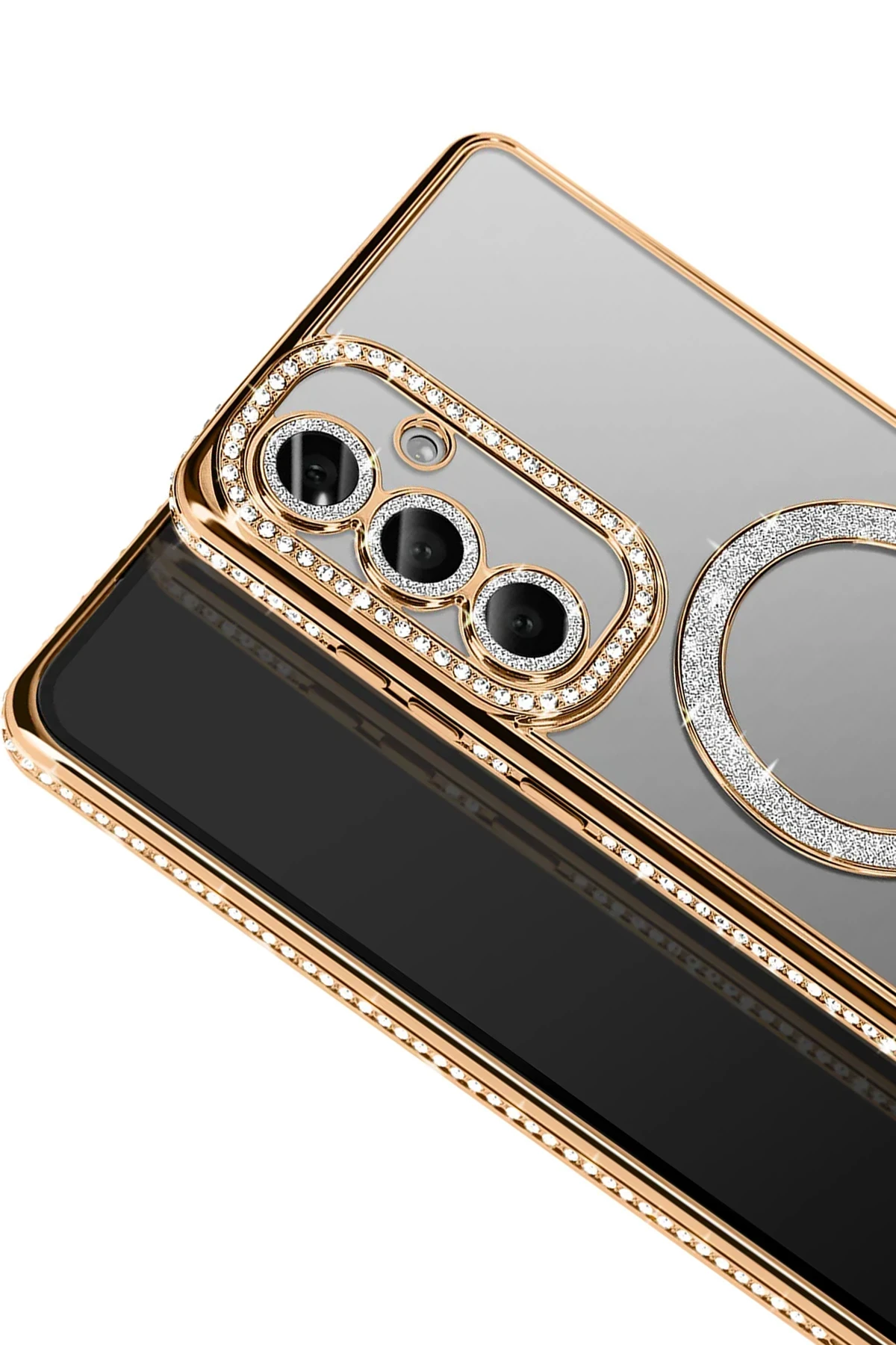 Joko Samsung Galaxy S26 Joke Simli Magneticsafe Kılıf - Gold