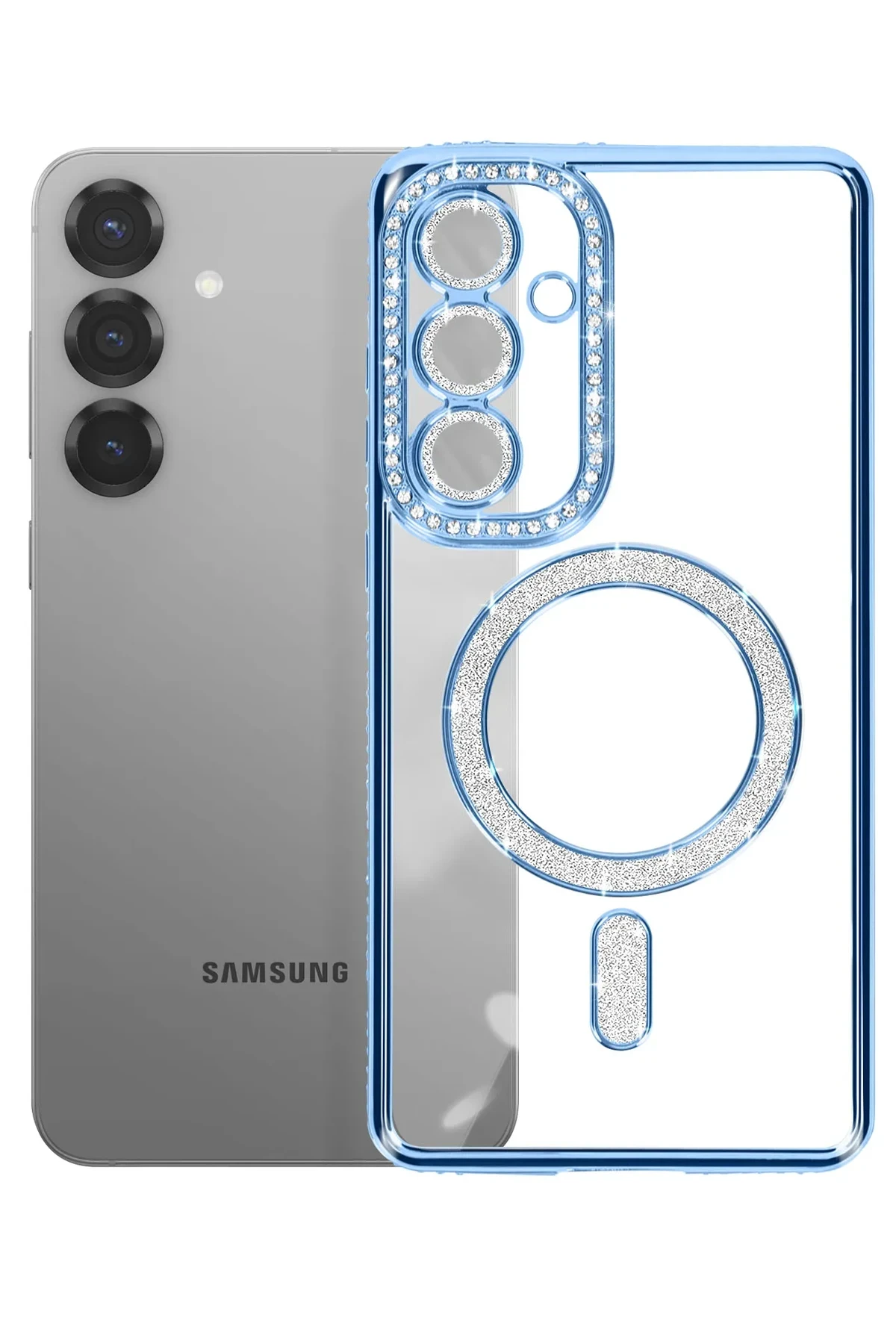 Joko Samsung Galaxy S26 Joke Simli Magneticsafe Kılıf - Mavi