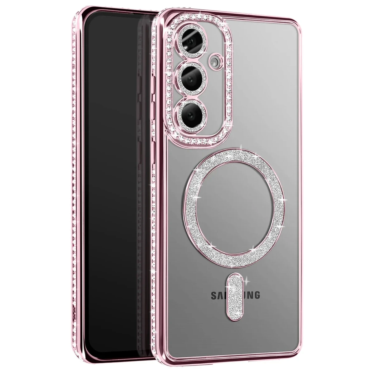 Newface Samsung Galaxy S26 Joke Simli Magneticsafe Kılıf - Pembe