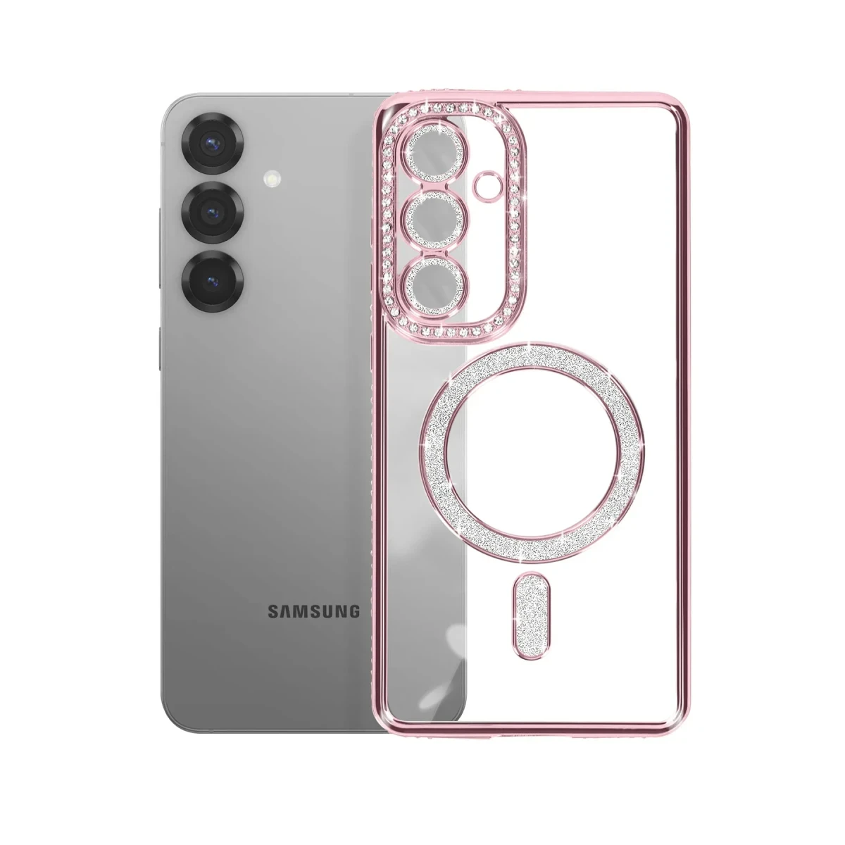 Newface Samsung Galaxy S26 Joke Simli Magneticsafe Kılıf - Pembe