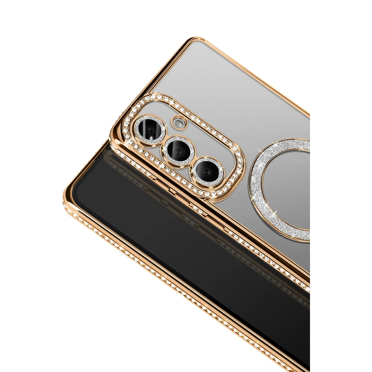 Samsung Galaxy S26 Plus Joke Simli Magneticsafe Kılıf - Gold