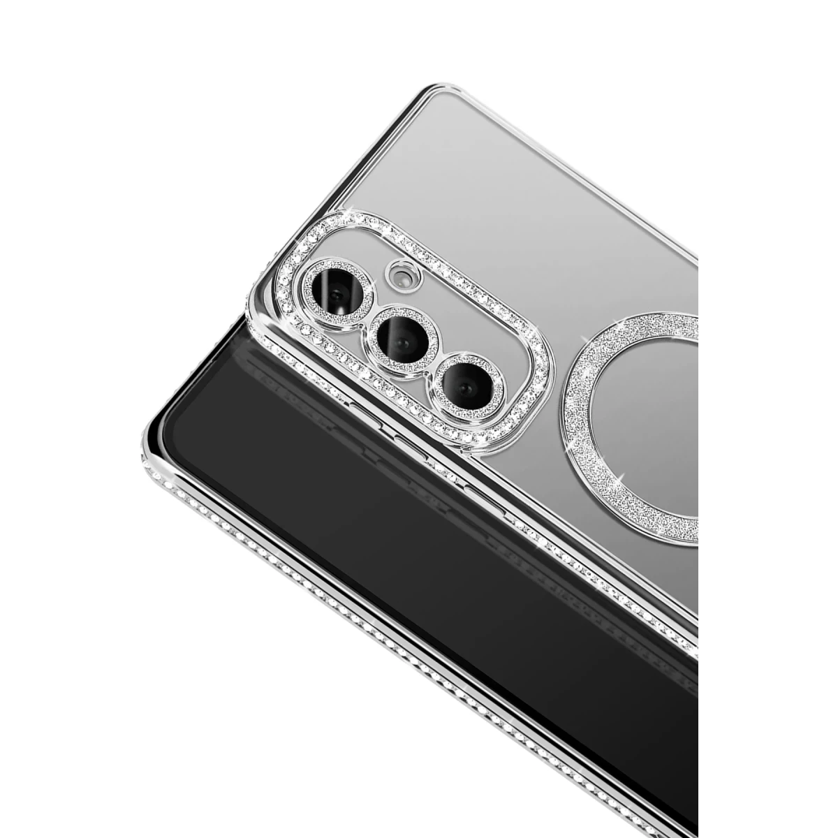 Newface Samsung Galaxy S26 Plus Joke Simli Magneticsafe Kılıf - Gümüş