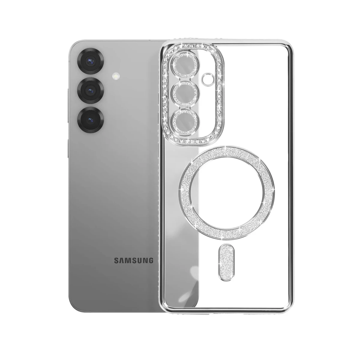 Newface Samsung Galaxy S26 Plus Joke Simli Magneticsafe Kılıf - Gümüş