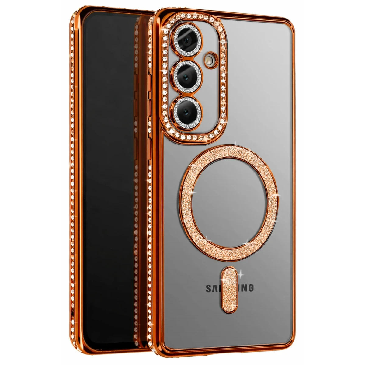 Samsung Galaxy S26 Plus Joke Simli Magneticsafe Kılıf - Turuncu