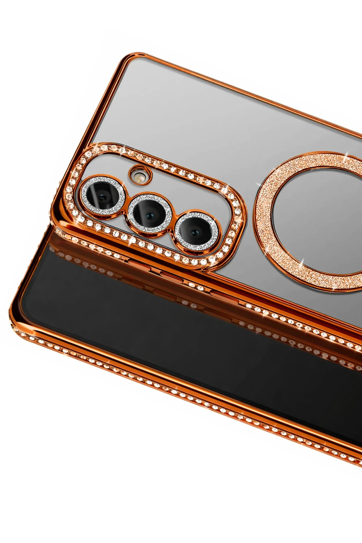 Joko Samsung Galaxy S26 Joke Simli Magneticsafe Kılıf - Turuncu