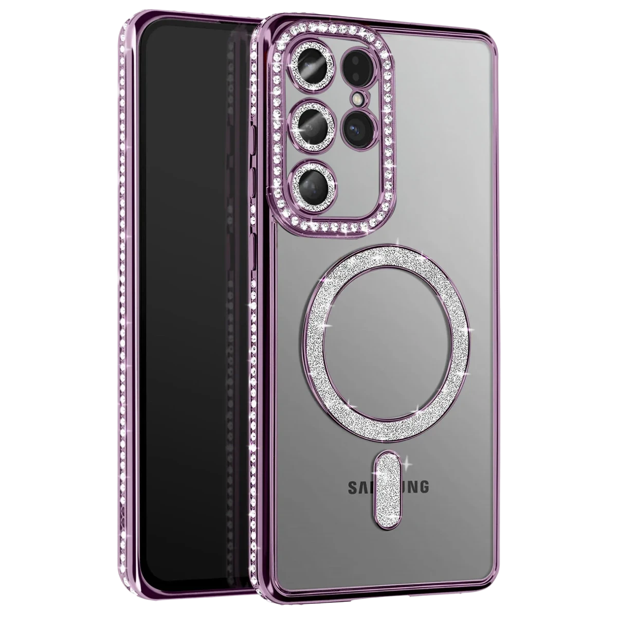 Newface Samsung Galaxy S26 Ultra Joke Simli Magneticsafe Kılıf - Derin Mor — görsel 4