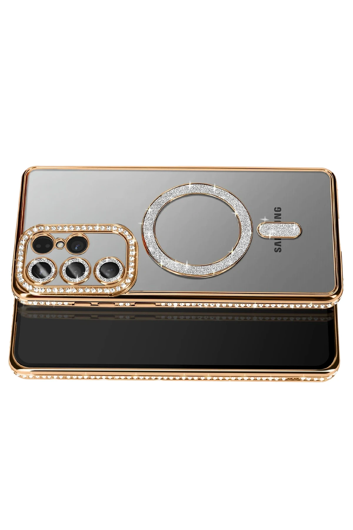 Joko Samsung Galaxy S26 Ultra Joke Simli Magneticsafe Kılıf - Gold