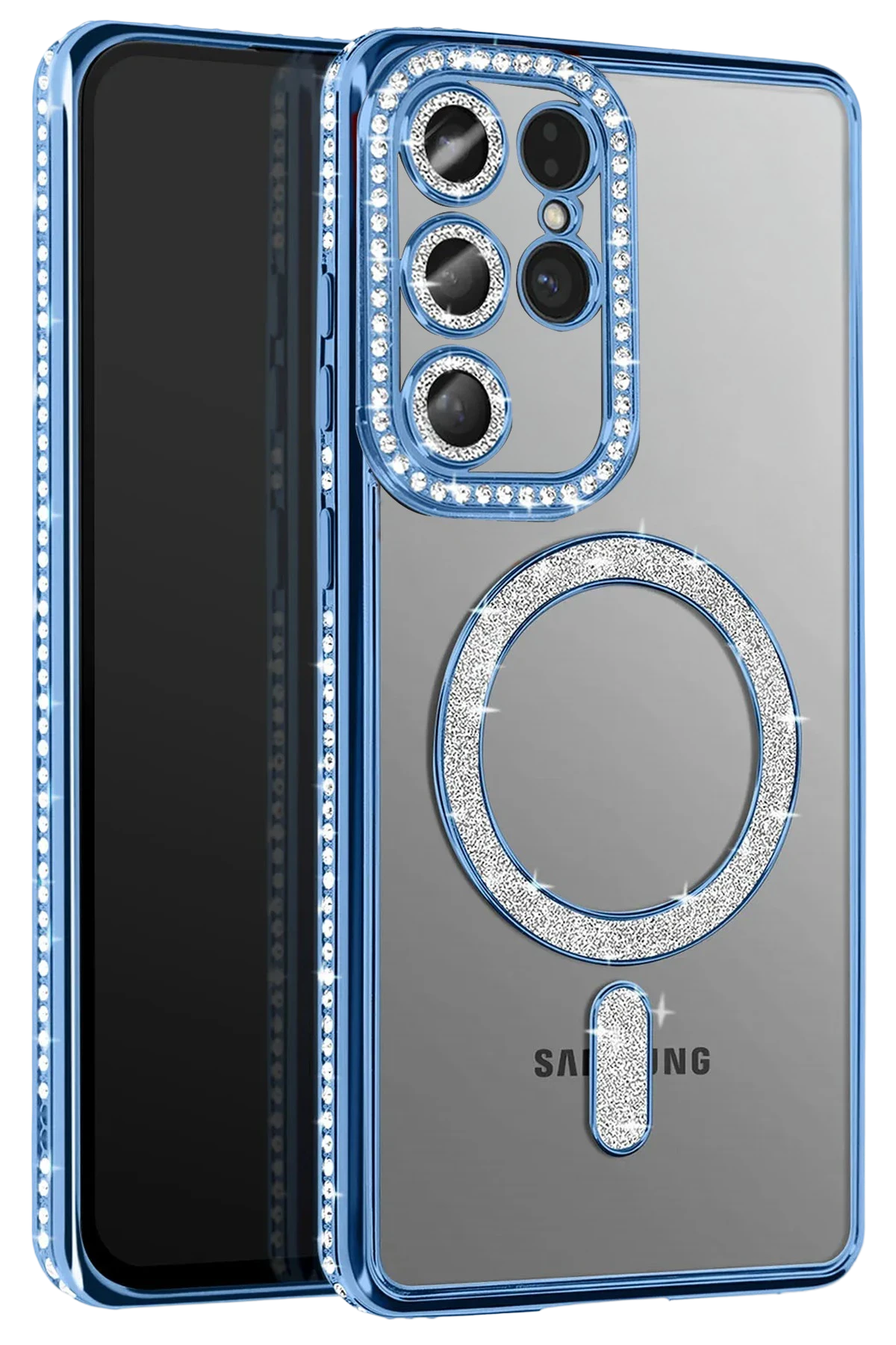 Joko Samsung Galaxy S26 Ultra Joke Simli Magneticsafe Kılıf - Mavi