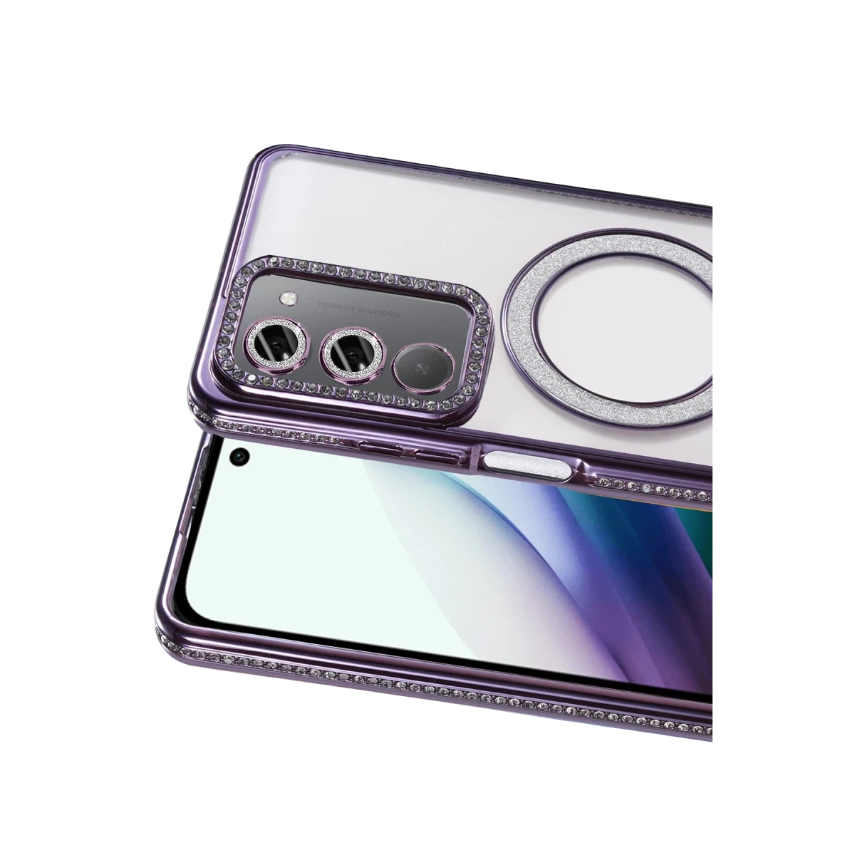 Newface Xiaomi Redmi 15 4G Joke Simli Magneticsafe Kılıf - Derin Mor — görsel 5