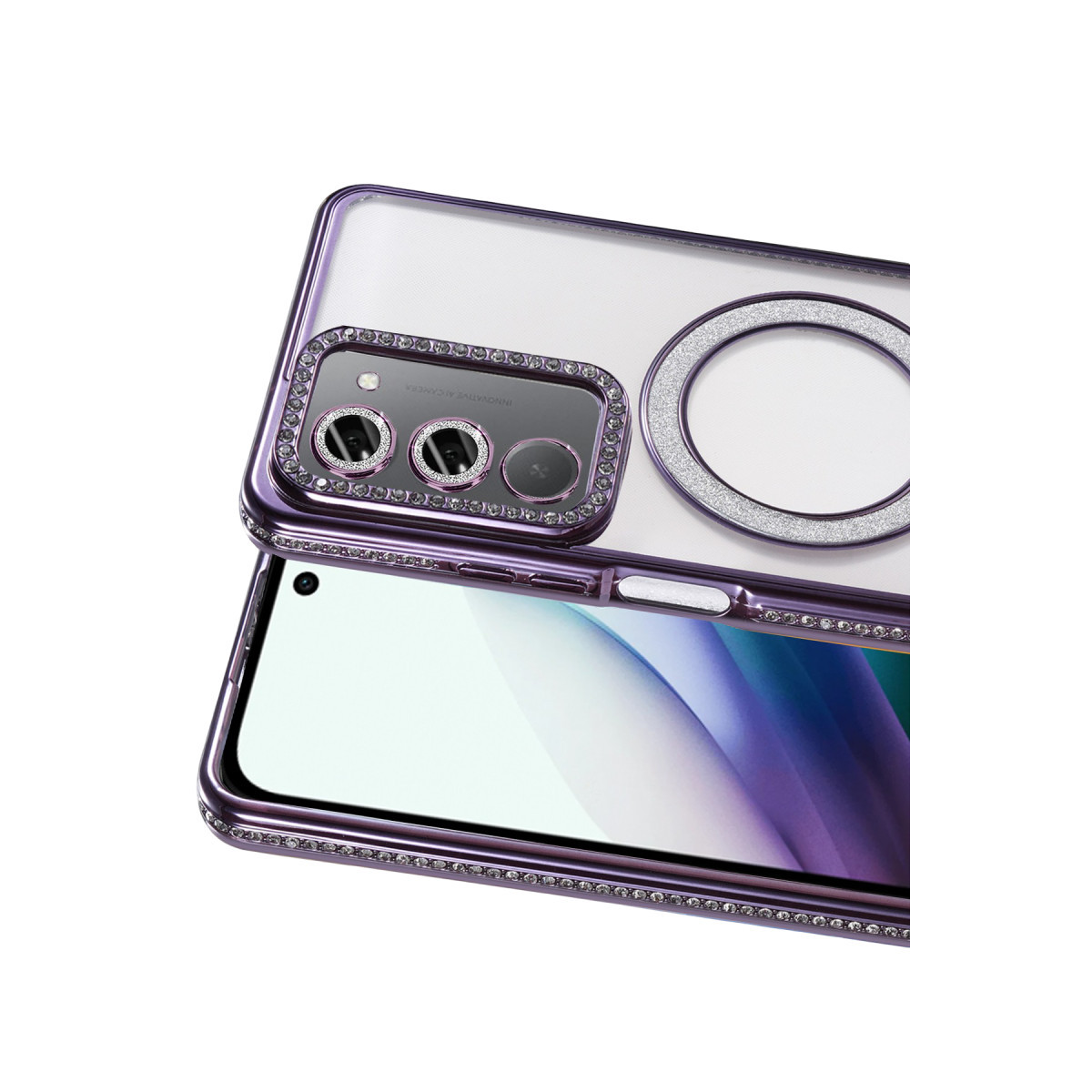 Newface Xiaomi Redmi 15 4G Joke Simli Magneticsafe Kılıf - Derin Mor — görsel 8