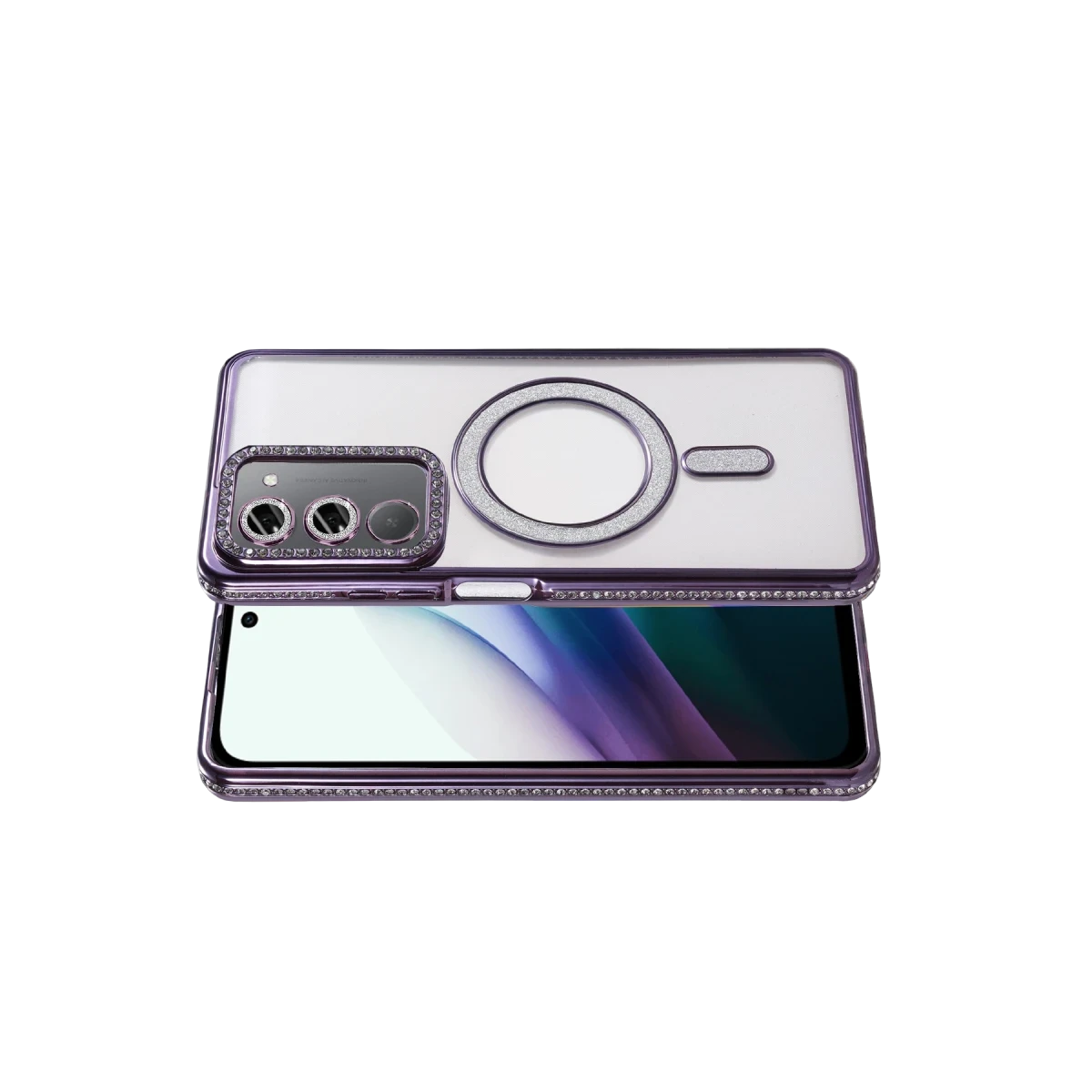 Newface Xiaomi Redmi 15 4G Joke Simli Magneticsafe Kılıf - Derin Mor — görsel 6