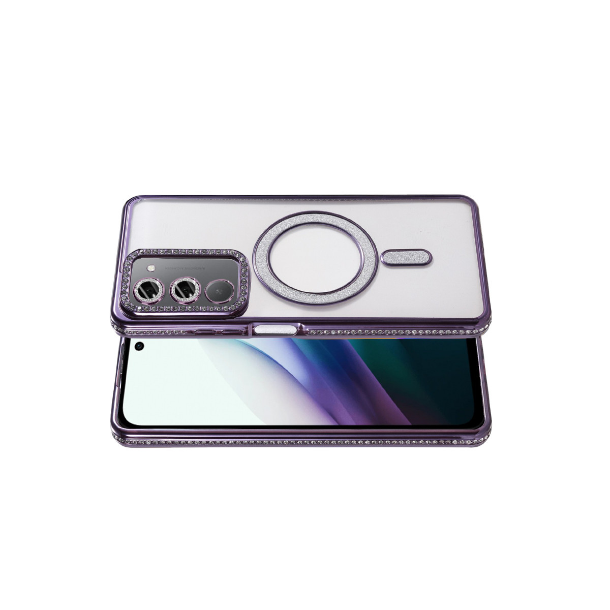 Newface Xiaomi Redmi 15 4G Joke Simli Magneticsafe Kılıf - Derin Mor — görsel 9