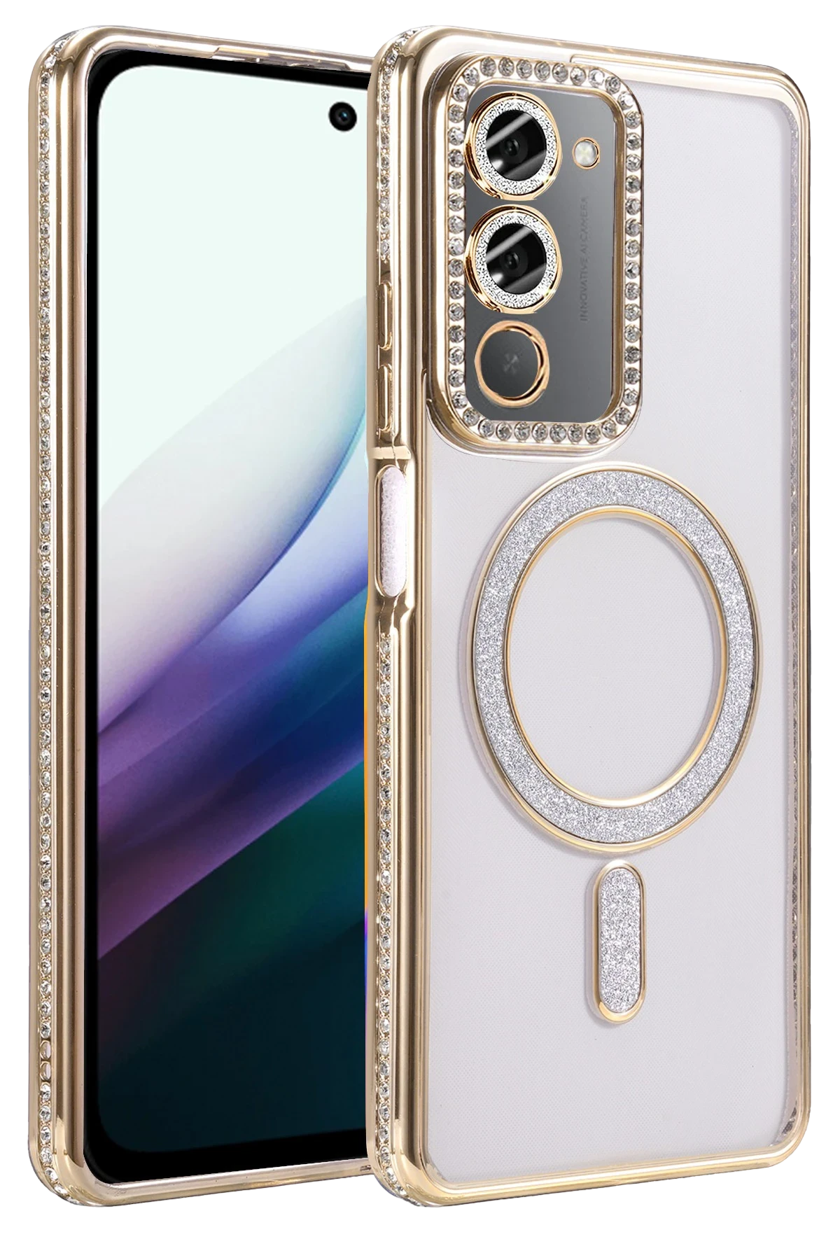 Joko Xiaomi Redmi 15 4G Joke Simli Magneticsafe Kılıf - Gold