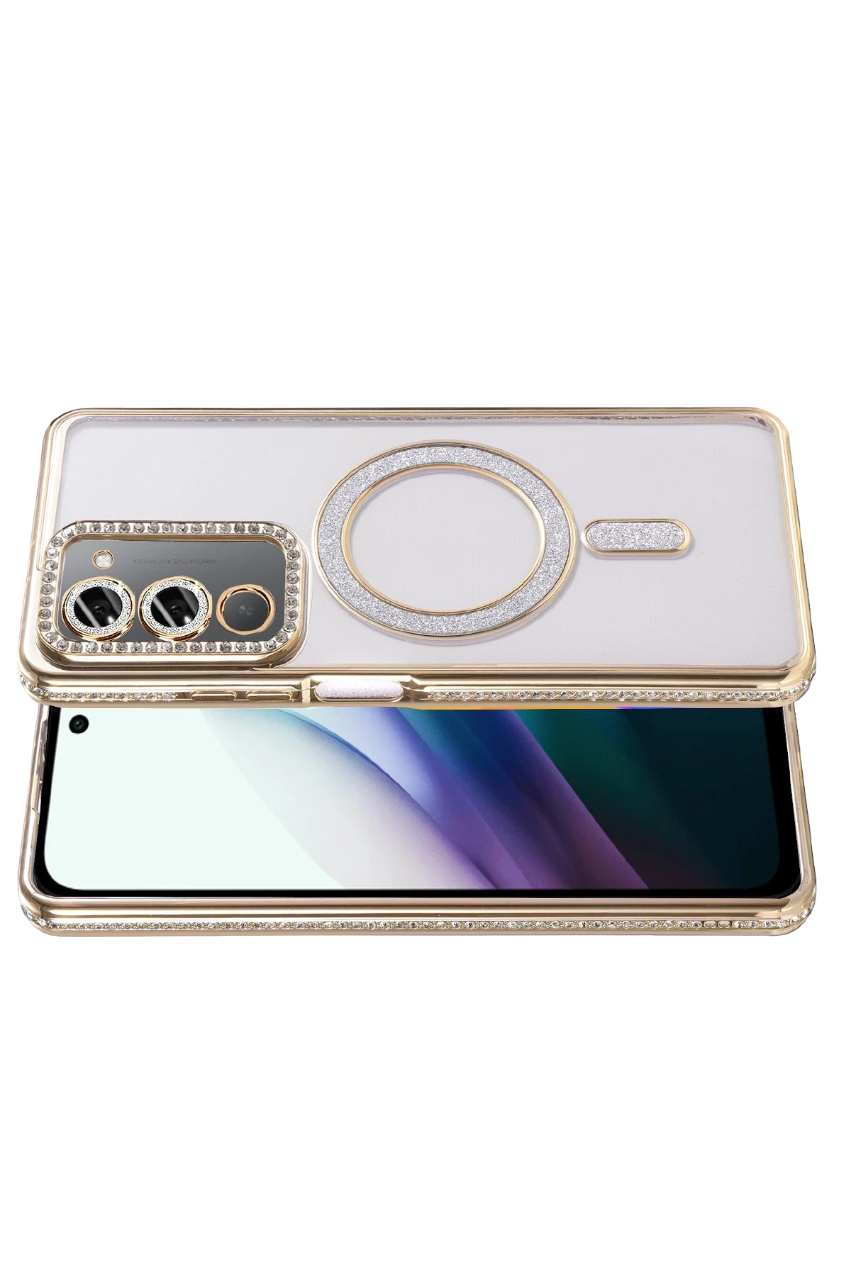 Joko Xiaomi Redmi 15 4G Joke Simli Magneticsafe Kılıf - Gold